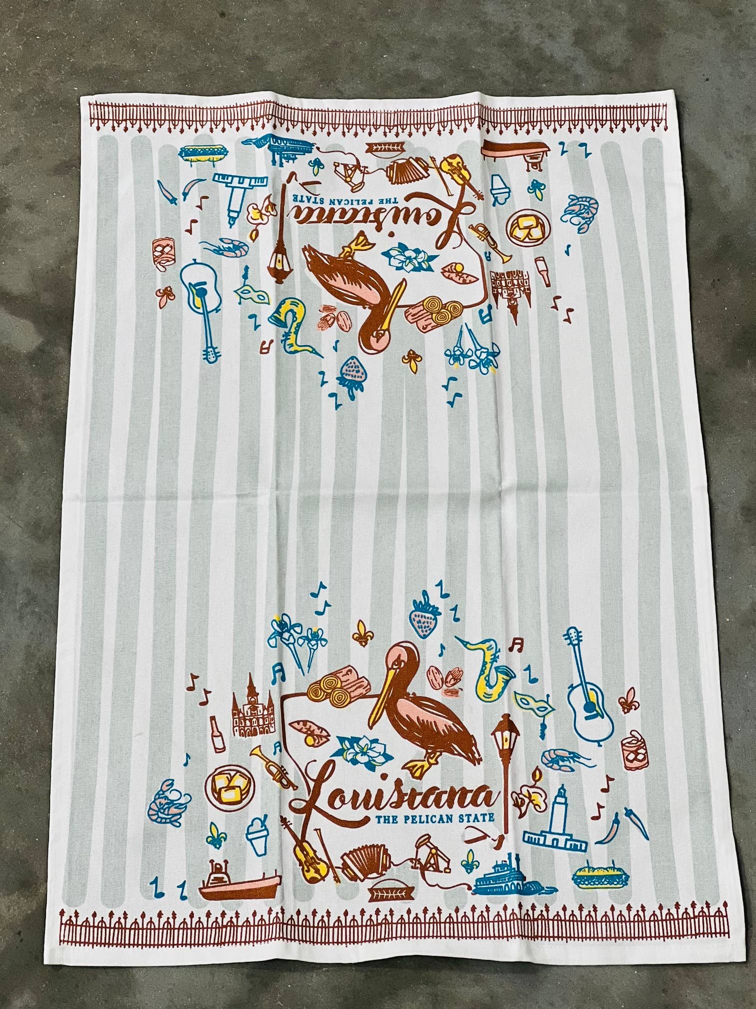 THE PARISH LINE - Vente Torchons - Torchon de cuisine - Louisiana The Pelican State1