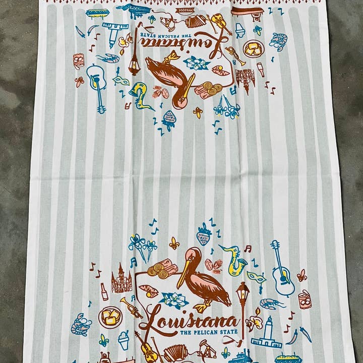THE PARISH LINE - Wholesale Tea towel - Kitchen Towel - Louisiana The Pelican State1