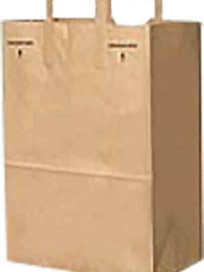 SACKS HANDLE UP-RECYCLE PLAIN - DURO BAG for wholesale by Hudson Meat Company