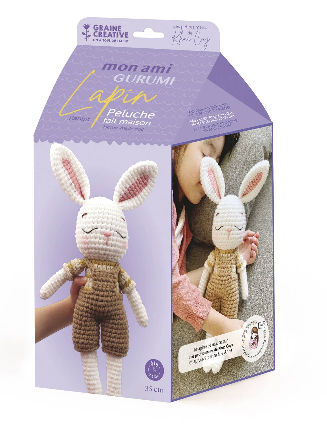Graine Créative - Wholesale Knitting/Crochet Supplies - MY FRIEND GURUMI RABBIT SET 140 x 320 x 140 mm0