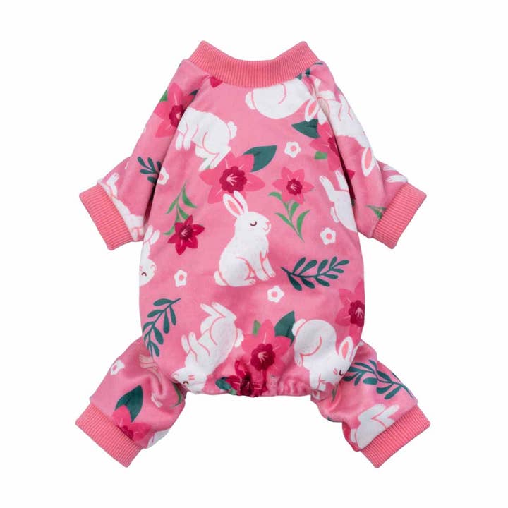 Pyjama pour chien avec motif de lapin fleuri pour la vente par Fitwarm