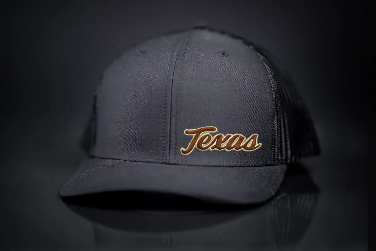 Last Stand Hats, LLC - Wholesale Trucker Hat - Unisex - Last Stand Texas Longhorn Texas Script Retro Hat0