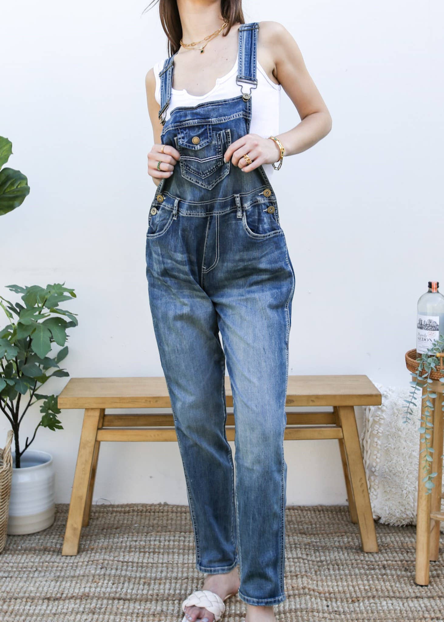 Anna Kaci Wholesale - Wholesale Overalls - Women's - Vintage Straight-Leg Overalls77
