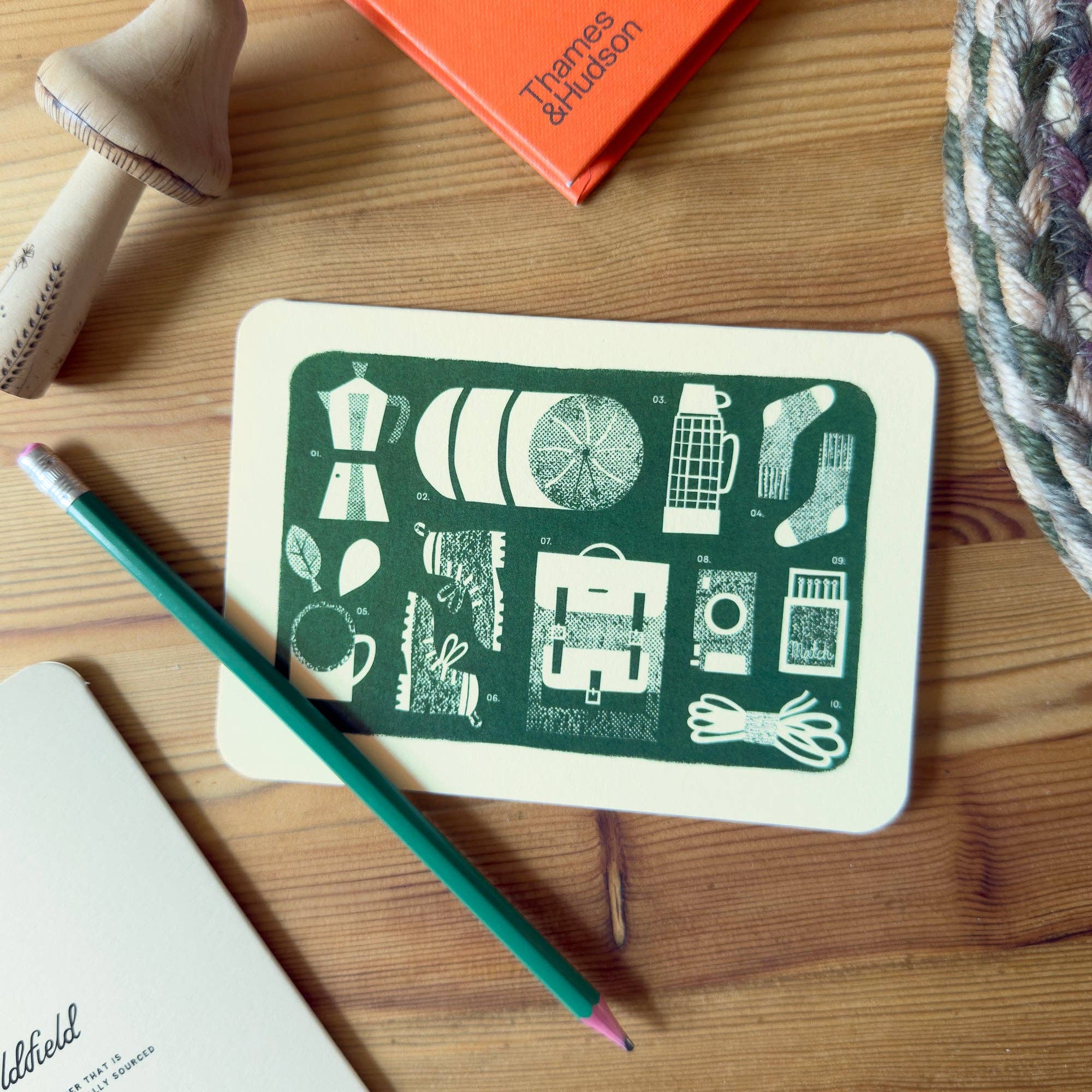 Oldfield Design Co – wholesale Everyday greeting card – Hiking Essentials Greetings Card1