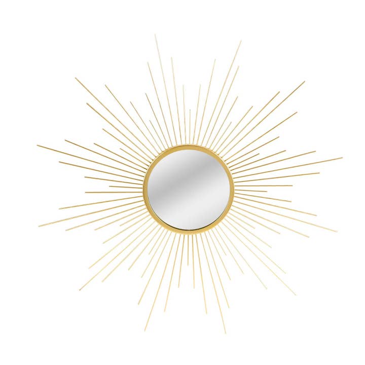 60cm Gold Wire Star Mirror - Decorative Wall Accent for Modern Home Decor for wholesale by Berpar