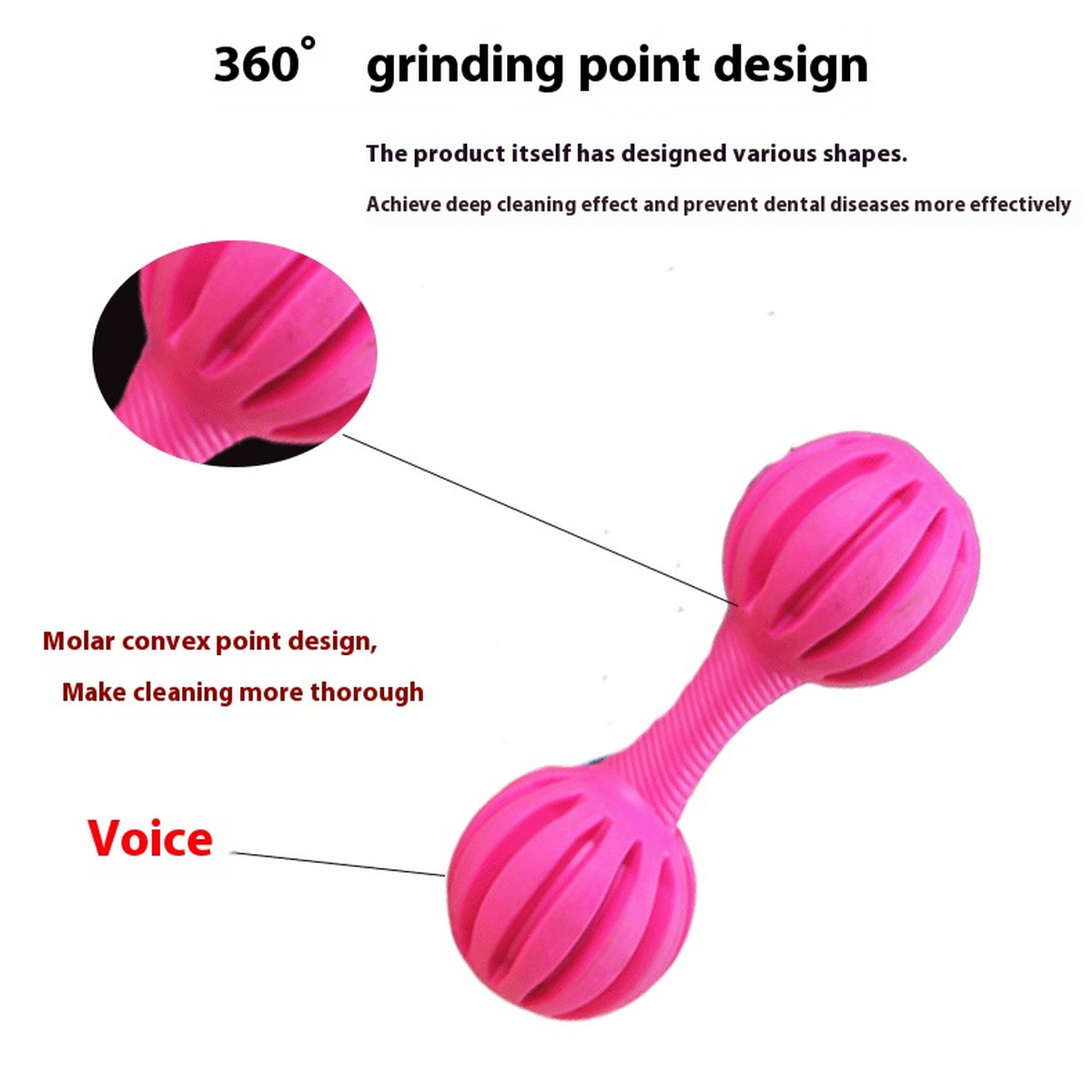 PAWPAWwholesale - Wholesale Pet Chew Toy - Dog - Line Shaped TPR Dog Toy Barbell for Teeth Care_CWMM72423