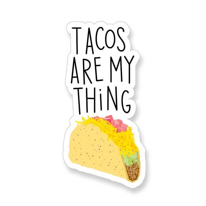 Adesivo de vinil Tacos Are My Thing por atacado de Apartment 2 Cards