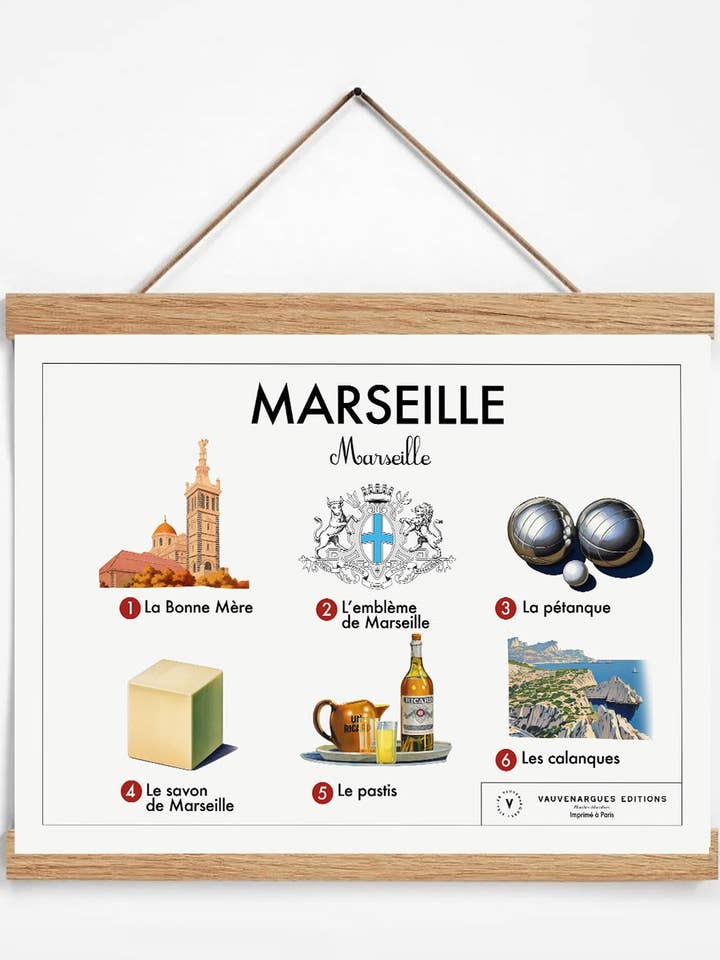 Planche scolaire - Toulon pour la vente par Atelier Vauvenargues