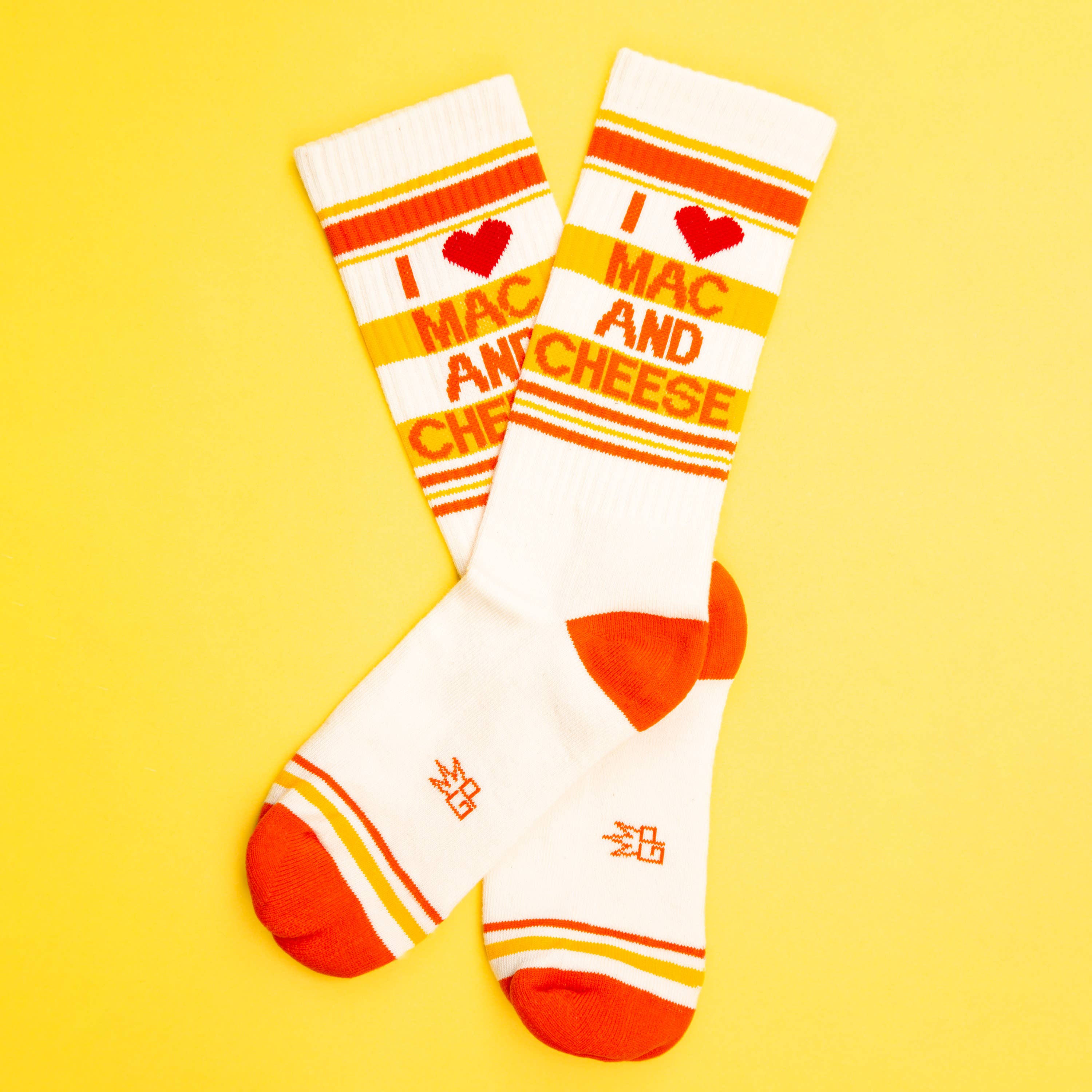 Gumball Poodle - Wholesale Socks - Unisex - I ❤️ Mac N Cheese Gym Crew Socks1