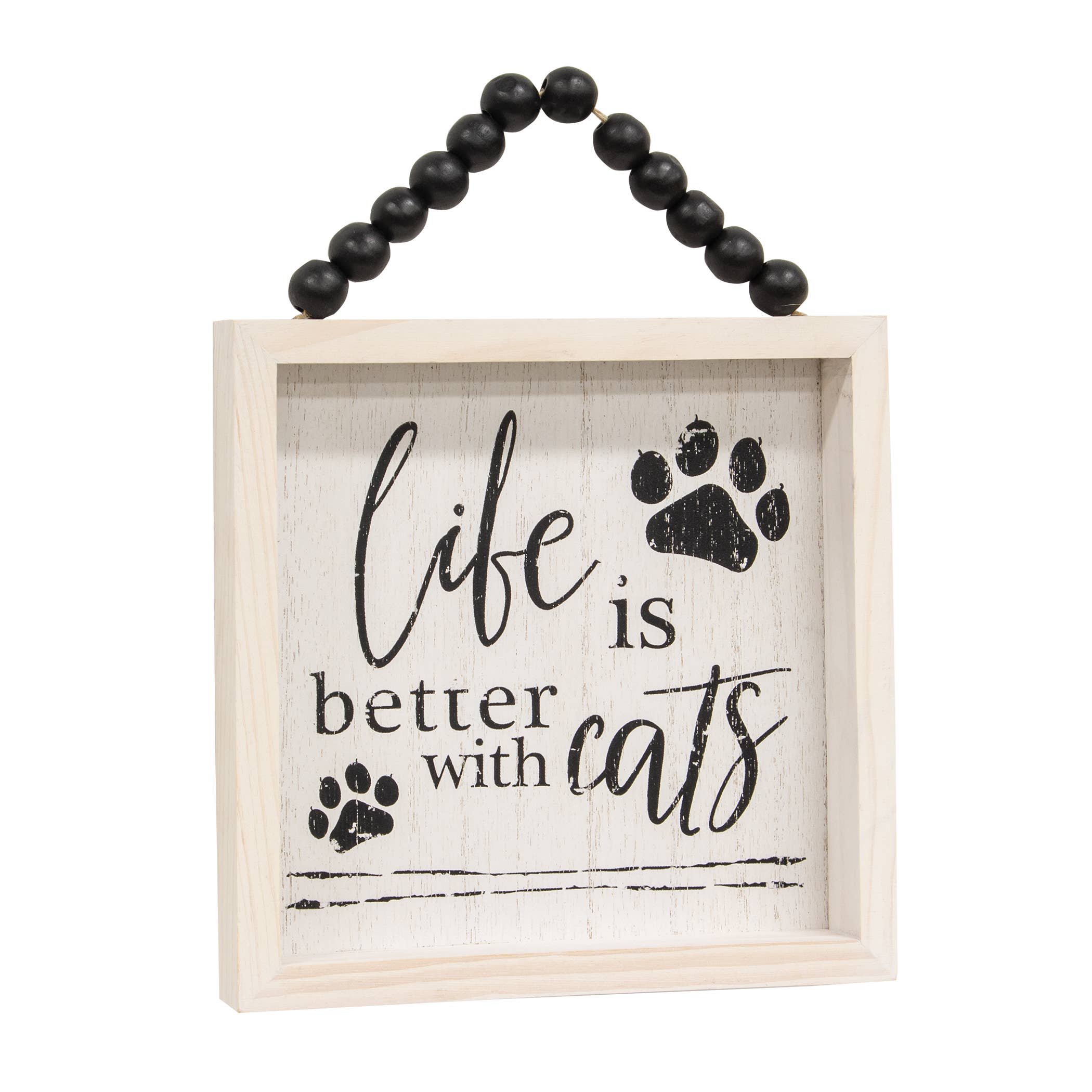 Col House Designs – Sinal por atacado – A vida é melhor com animais de estimação sinalados, 2 sortidos3