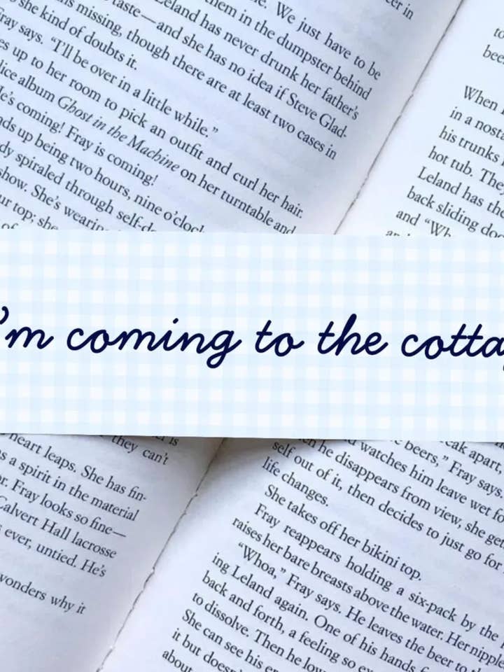 I'm Coming to the Cottage Bookmark for wholesale by Little Town Studio