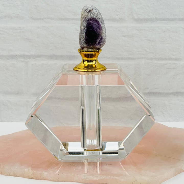 Rock Paradise – wholesale Perfume/eau de toilette – Crystal Amethyst Seer Stone Top Large Perfume Bottle1