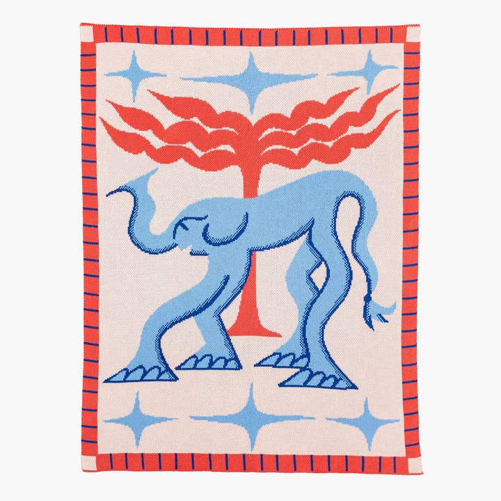 Jellyphant Mini Blanket for wholesale by Slowdown Studio