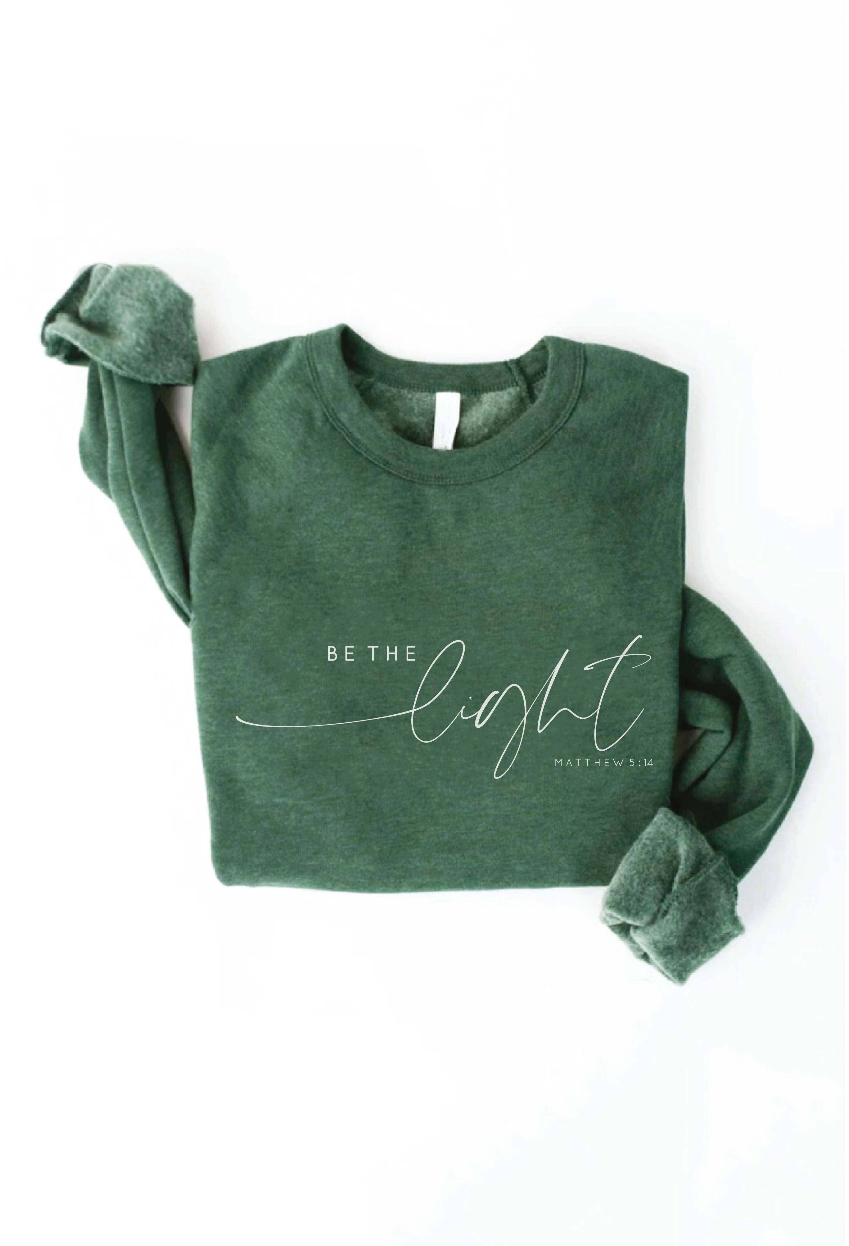OAT COLLECTIVE - Wholesale Graphic Sweatshirt - Women's - BE THE LIGHT MATTHEW 5:14 Graphic Sweatshirt15