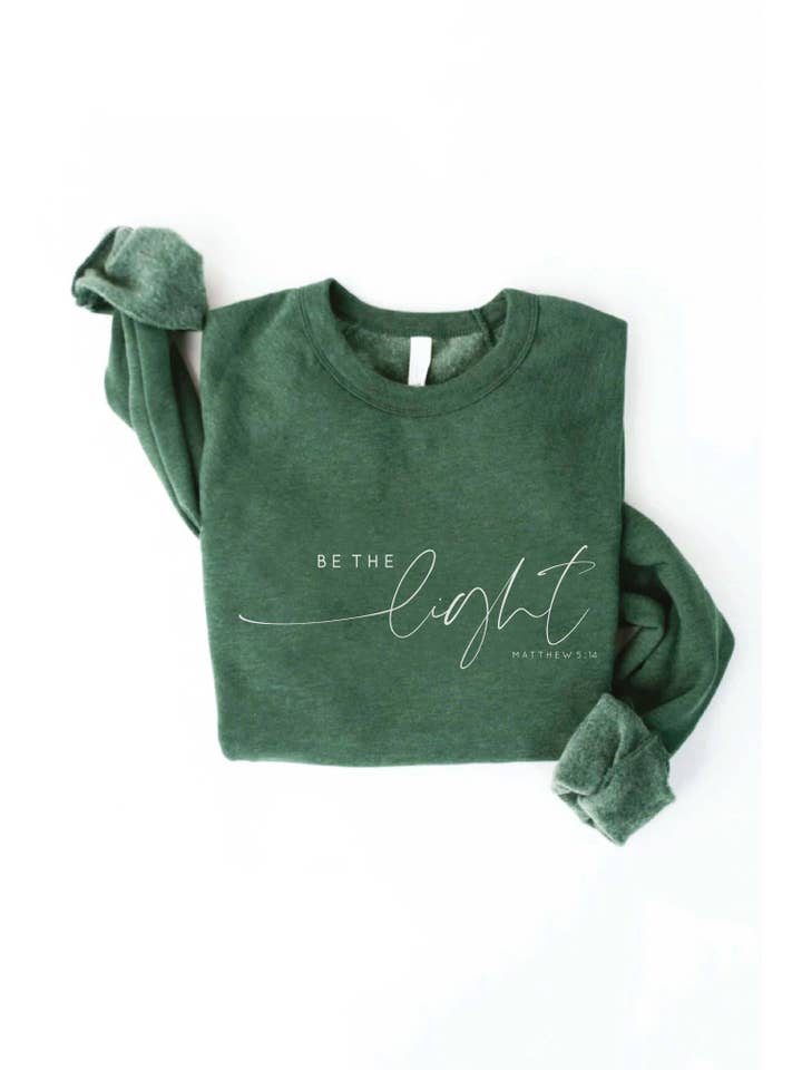 OAT COLLECTIVE - Wholesale Graphic Sweatshirt - Women's - BE THE LIGHT MATTHEW 5:14 Graphic Sweatshirt15