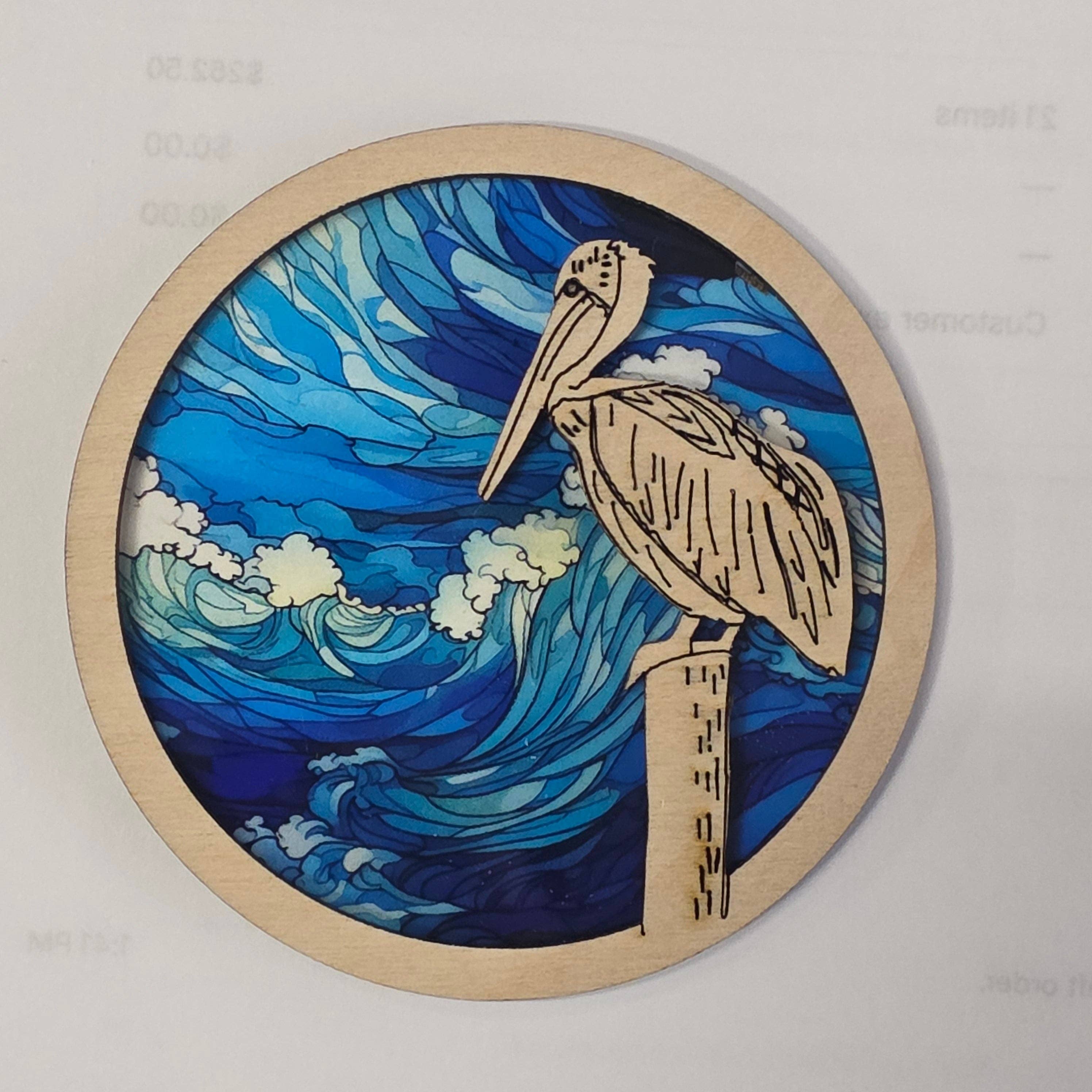 Gulf Coast Custom - Wholesale Magnet - Pelican Magnet - Coastal Themed Magnet - Name Drop Available5