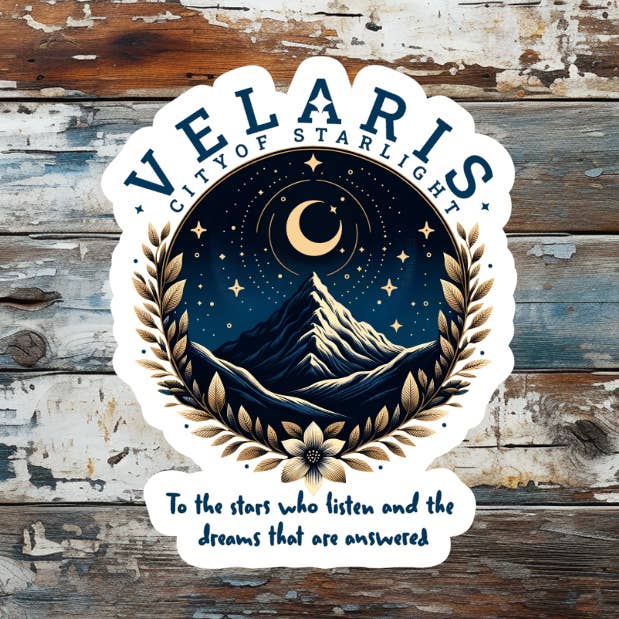 ACOTAR City Of Starlight Die Cut Vinyl Sticker for wholesale by Prairie Chicken Sticker Shop & Gifts