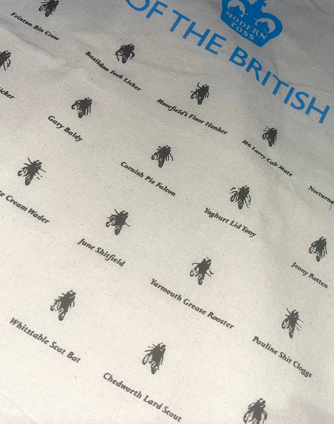 Brainbox Candy - Wholesale Tote Bag - Unisex - Funny Tote Bag - Flies Of The British Isles By Modern Toss3