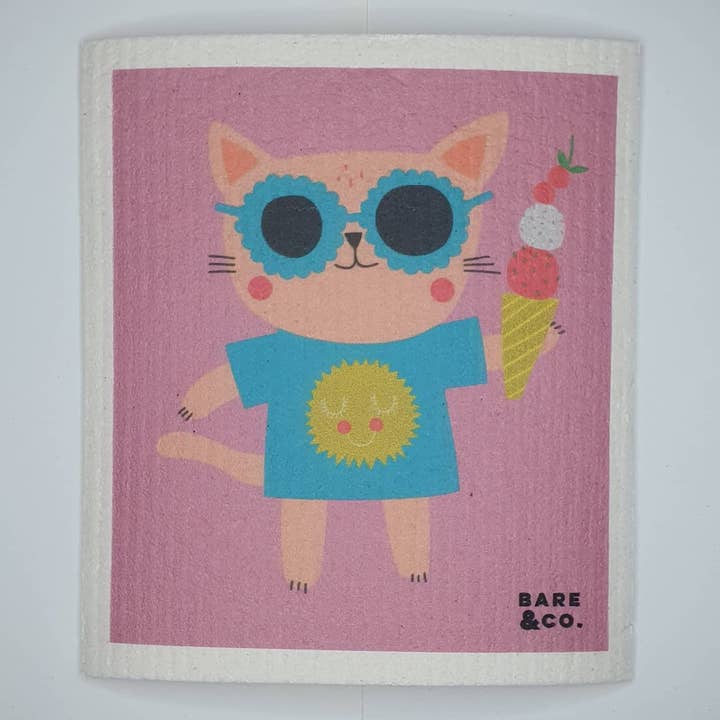 Bare & Co. – wholesale Dishcloth – Reusable Cellulose Cloth - Cool Kat