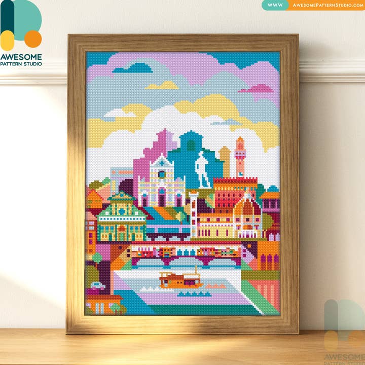 DS153-120x162 Florence Italy, Diamond Painting Kit for wholesale by Awesome Pattern Studio