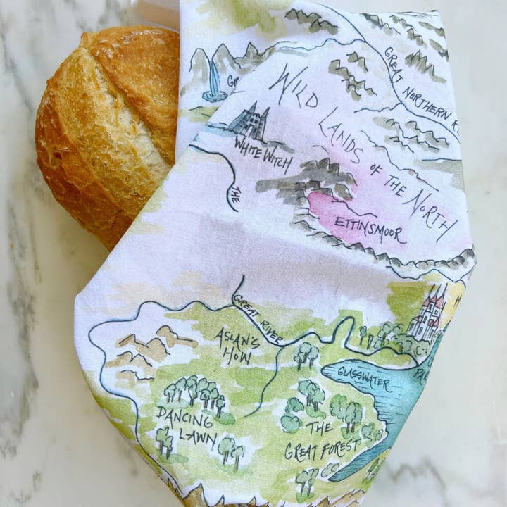 Elizabeth Wade Studio - Wholesale Tea Towel - Aslan Tea Towel3