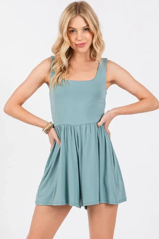 Final Touch - Vente Combishort – femme - Combinaison à détails froncés à double couche - NJU6040619