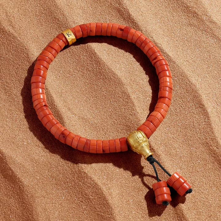 Bracciale Guiding Flame Guru Coral Heishi per la vendita all'ingrosso da parte di Karma And Luck