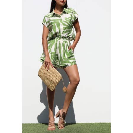 CONJUNTO TECIDO DE SUSSURROS SELVAGENS por atacado de Black Pearl Clothing