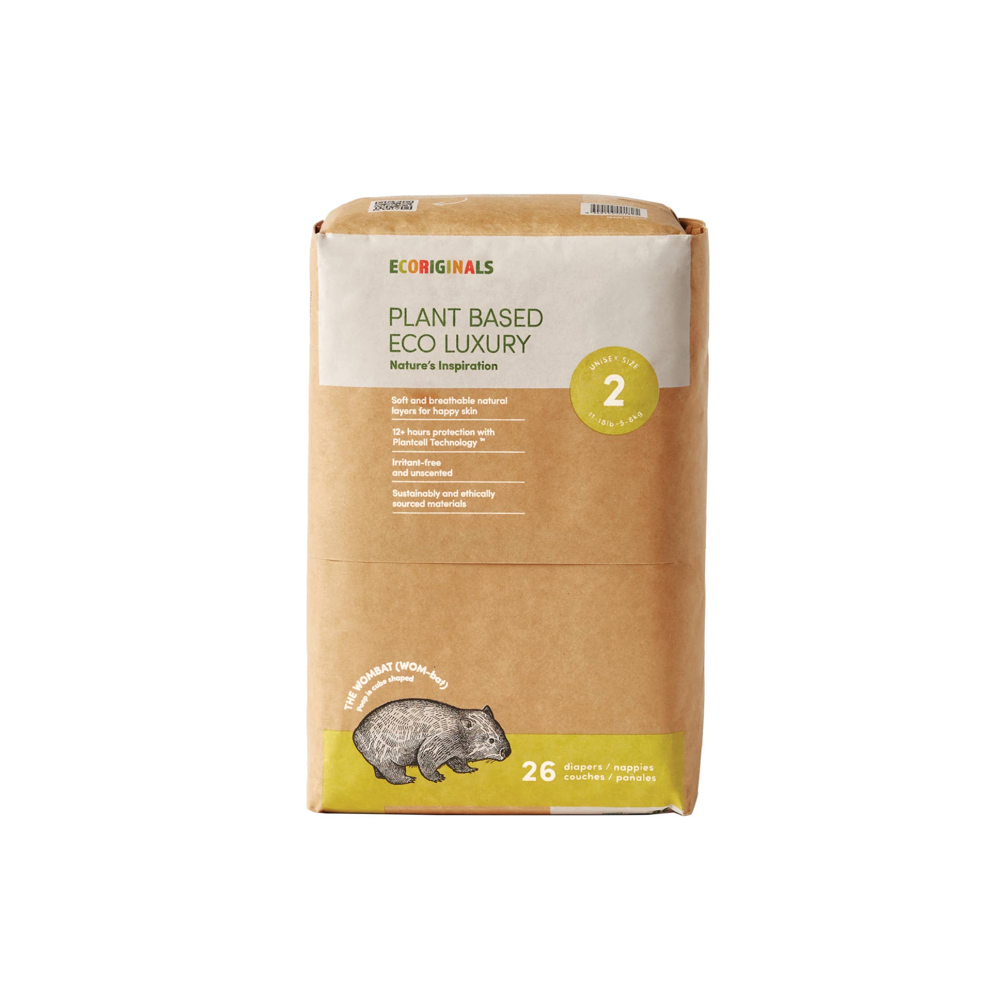 Ecoriginals US - Wholesale Diaper (Non-Cloth) - Baby - Plant based USA Cotton Eco Diaper Size 2 Infant 11-18lb13