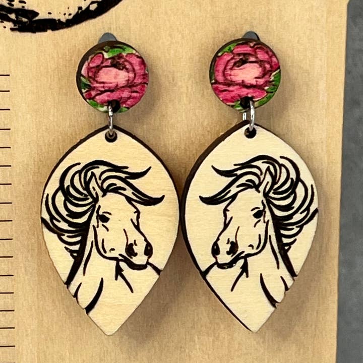 Wild horse stud dangle for wholesale by Healthy Twisted Living