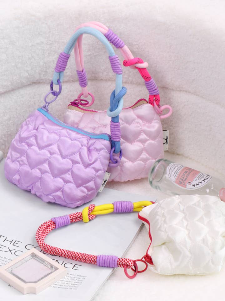 Bolsa de Moedas Coração Acolchoado por atacado de Lane & Lily