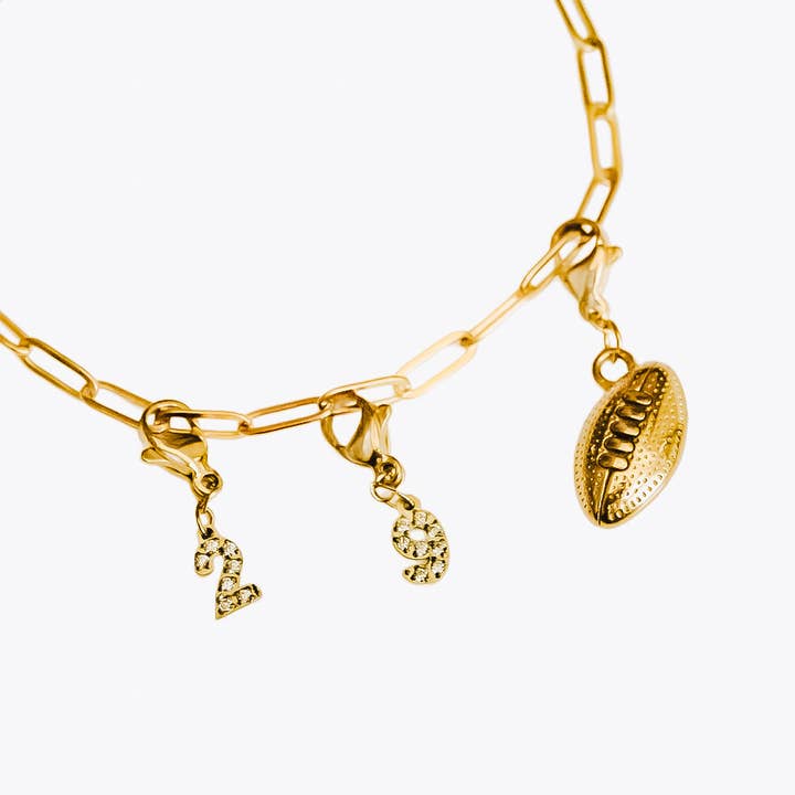 Pretty Simple – Pendente/pingente individual por atacado – Número Encanto Barra Chanelle Charms - IMPERMEÁVEL Atacado10