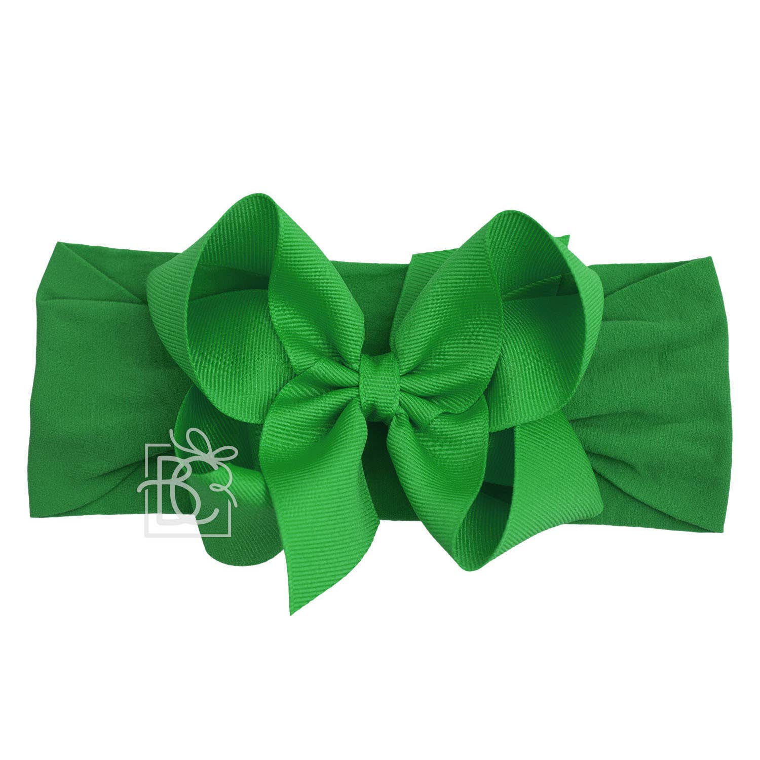 Beyond Creations, LLC - Wholesale Fashion Headband - Kids - WIDE PANTYHOSE HEADBAND W/CLASSIC GROSGRAIN BOW17