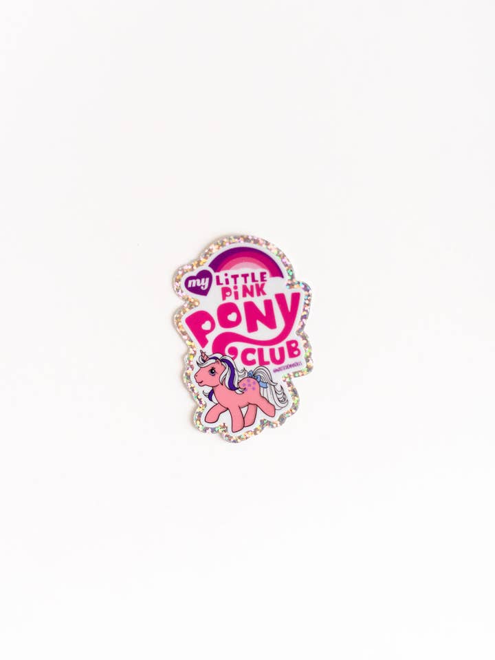 Min Lille Lyserøde Ponyklub Sticker – Vinylmærkat til Popfans for engroshandel hos NatterDoodle