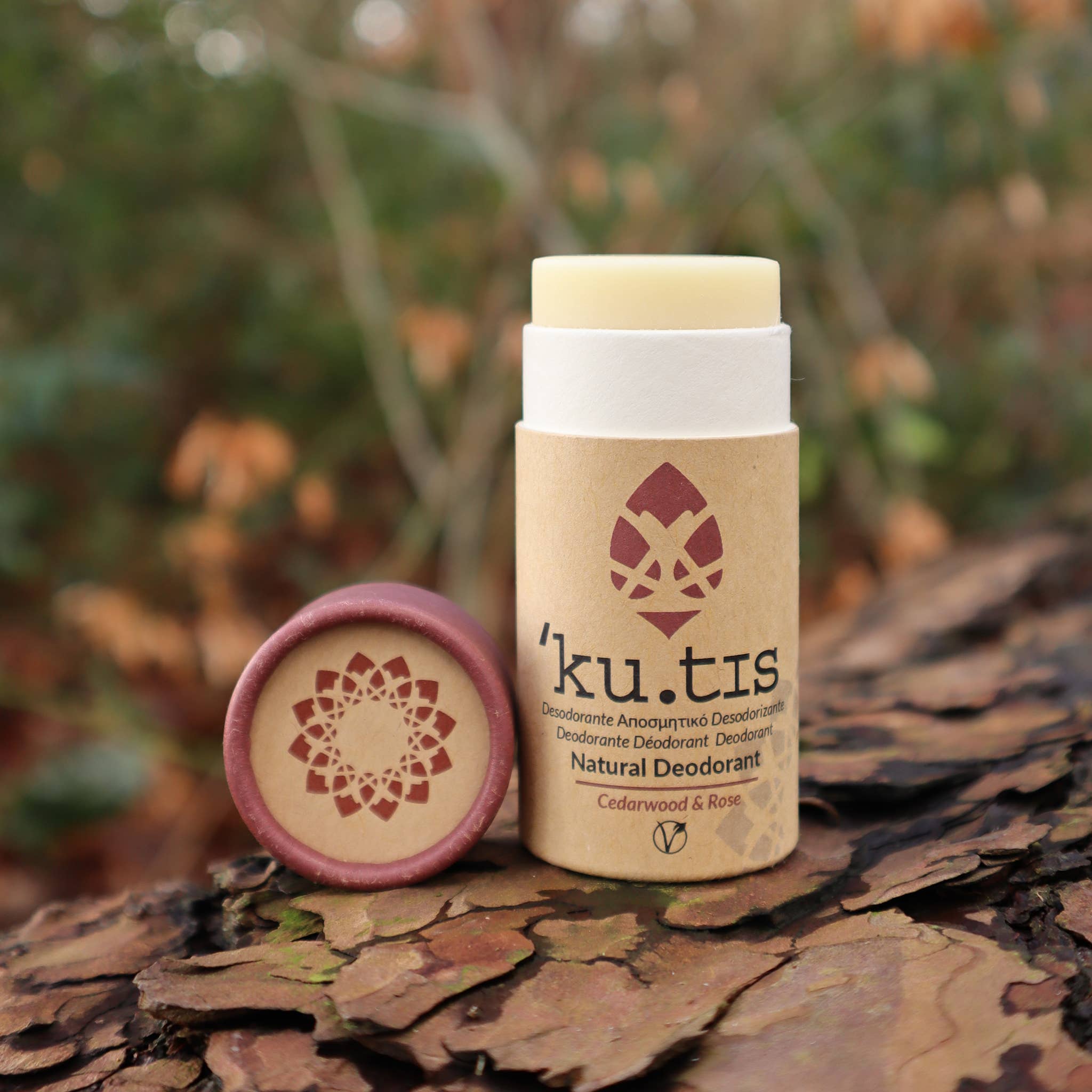 Kutis Skincare - Wholesale Deodorant - Unisex - Vegan Cedarwood & Rose Natural Deodorant1