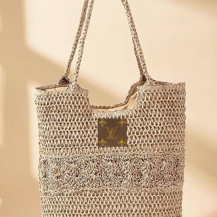 Embellish Your Life - Wholesale Shoulder Bag - Women's - Upcycled Straw Shoulder Bag