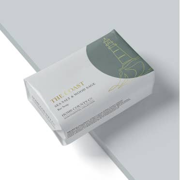 The Coast - Sea Salt and Wood Sage Soap Bar for wholesale by Home County Co.