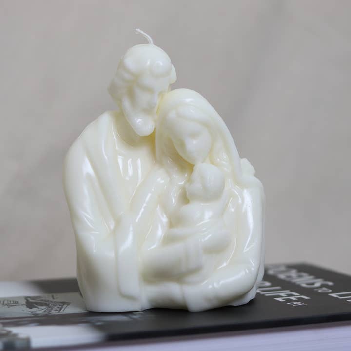 The Holy Family - Religious Candle - Pillar Candle - 13.6 oz for wholesale by Pasadena Candle Co