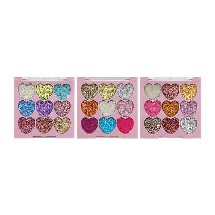 PINEAPPLE Beauty - Wholesale Body Glitter/Shimmer - Amuse FK9780 Heart of Sparkles Pressed Glitter -24
