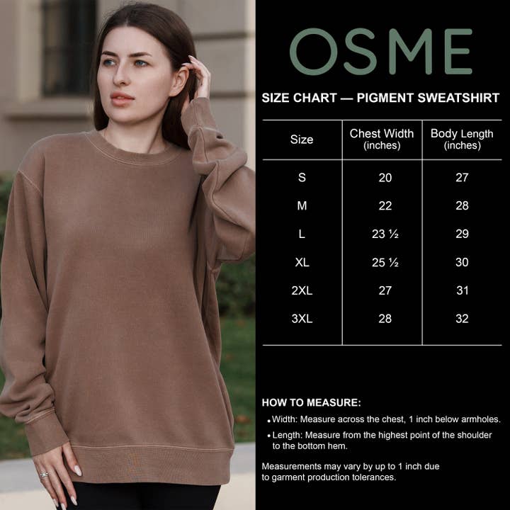 OSME - Wholesale Graphic Sweatshirt - Women's - By His Grace Bible Verse Graphic with Romans 3:24 Scripture – Pigment Crewneck Sweatshirt2