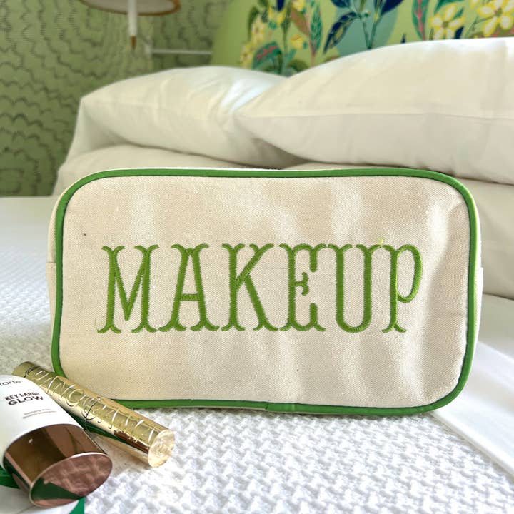 KENZKUSTOMZ - Wholesale Makeup/Cosmetic Bag - Makeup - Green Canvas Large