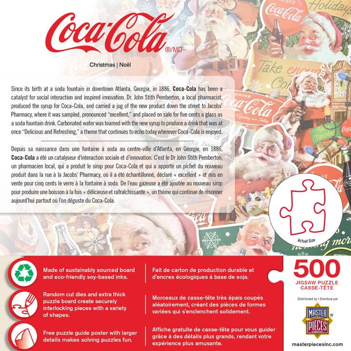 Masterpieces Puzzles - Wholesale Puzzle - Adult - Coca-Cola Christmas - 500 Piece Puzzle2