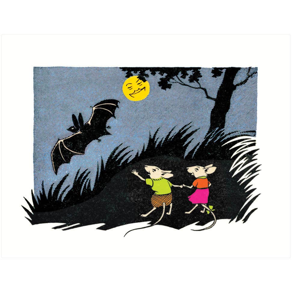 Lucca Paperworks - Wholesale Halloween Card - Farewell Bat! | Halloween Greeting Card0