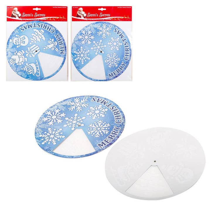 Truu Design - Wholesale Wall Decal/Stickers - S.Secrets Christmas Stencils Wheel Window Decor