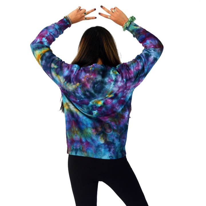 Soul Shine Maine - Wholesale Sweatshirt - Women's - Tie Dye Crew SWEATSHIRT | Purple Jewel Tone