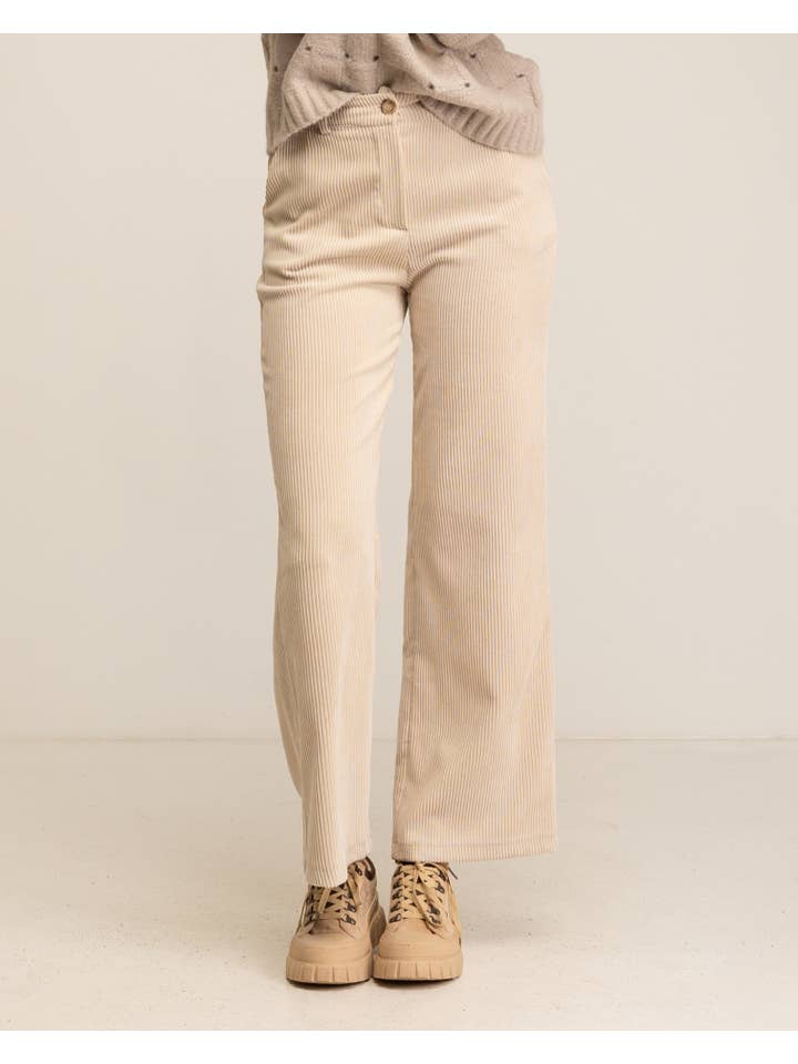 Tantra - Vendita all'ingrosso Pantalone - Donna - Pantaloni dritti in corduroy spesso3