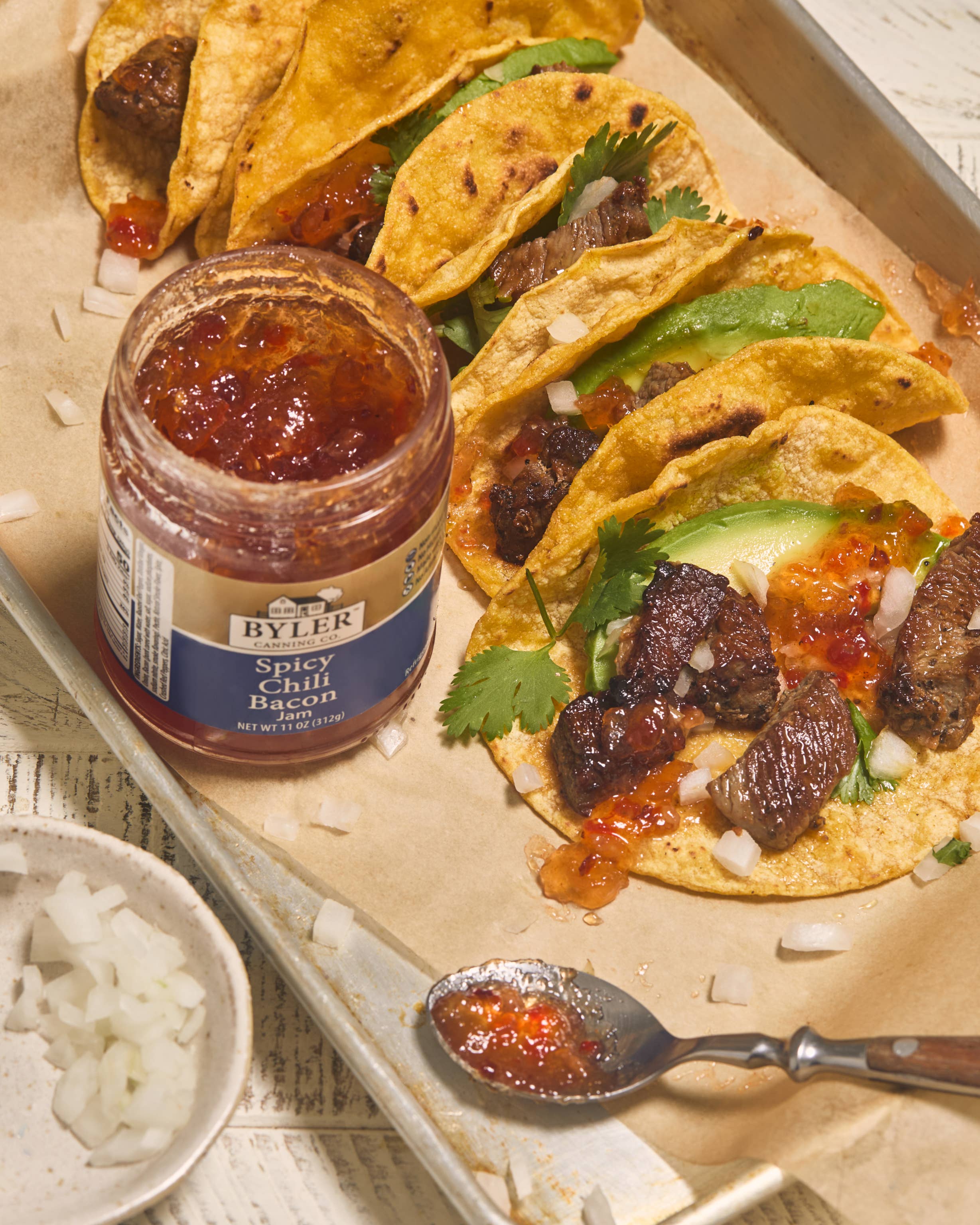 Byler Canning Co. - Wholesale Jam/Jelly - Byler's Spicy Chili Bacon Jam, 11oz3