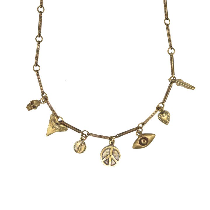 Collar de Medicina Multi-Encanto para venta al por mayor de Alkemie Jewelry