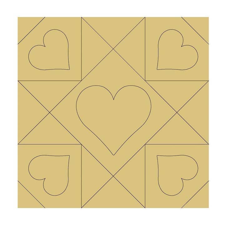 Celeiro Quadrado Design Por Linhas Madeira Inacabada Recorte Sy por atacado de Diverse Woodworking