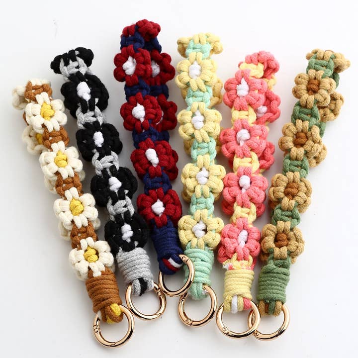 HANDWOVEN KEYCHAIN WRIST STRAP PENDANT_CWAJE0661 for wholesale by ACCITY